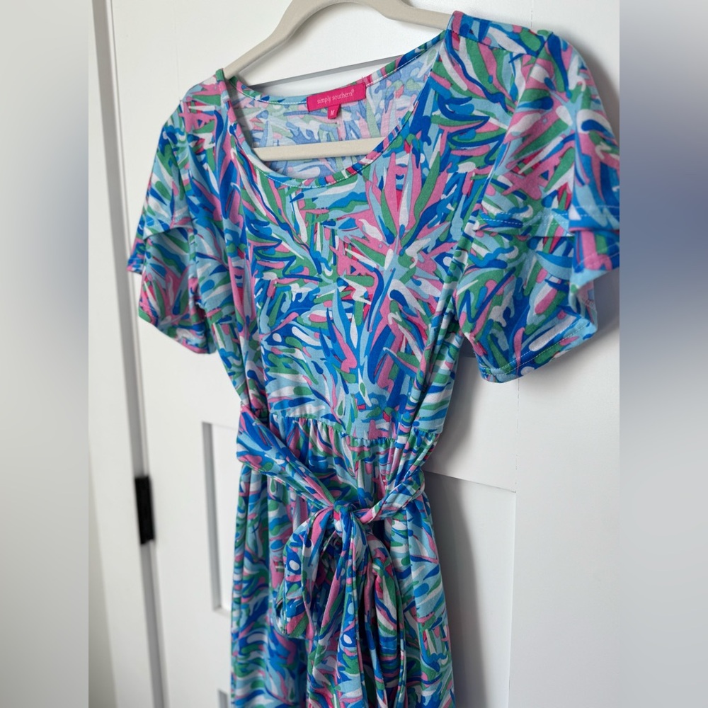 Simply Southern Women’s Tropical Print Dress size medium